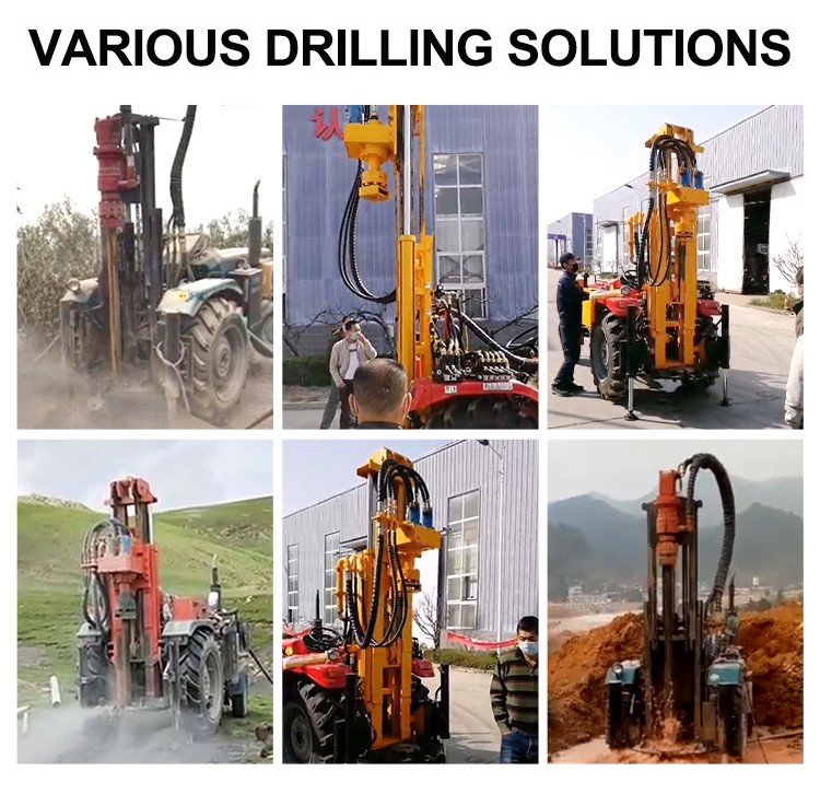 Tractor Type Pneumatic water well Drill Rig